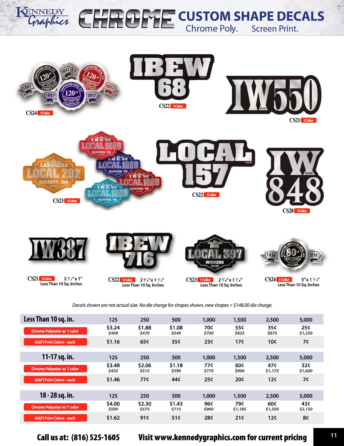 Custom Shape Decals – Kennedy Graphics