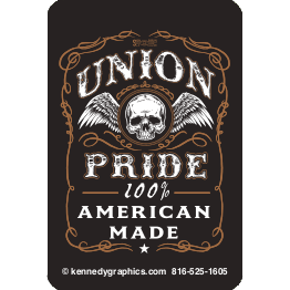 Union Pride 100% American Made Decal