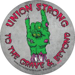 Union Strong to the Grave Decal