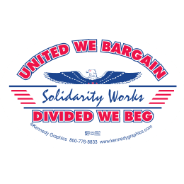 United We Bargain Divided We Beg Decal