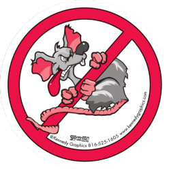 No Rats Decal - Variant 2