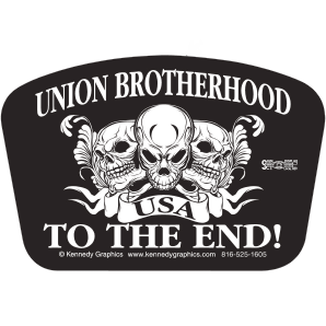 Union Brotherhood to the End Decal