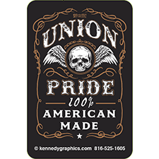 Union Pride 100% American Made Decal