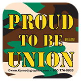 Proud to be Union Camo Decal Square