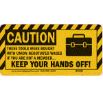 Caution Keep Your Hands Off Decal