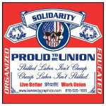 Solidarity - Proud to be Union Decal